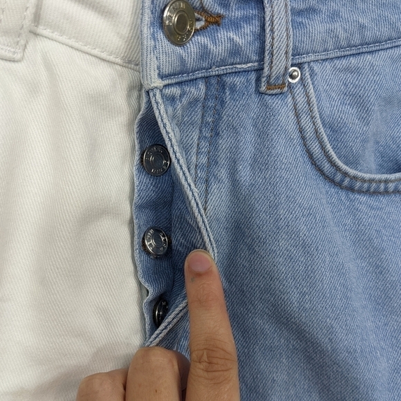 Adika Two Tone Mom Jeans Sz M - Picture 6 of 12